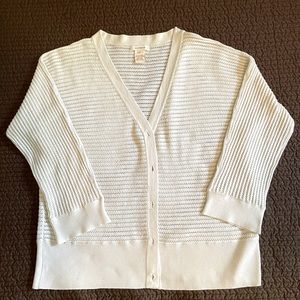 Womens open weave cardigan. Large. Previously worn.